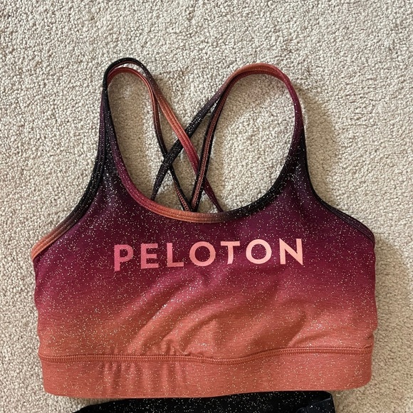 Peloton x WITH sunrise fade sparkle high waist set worn once! - Picture 6 of 9